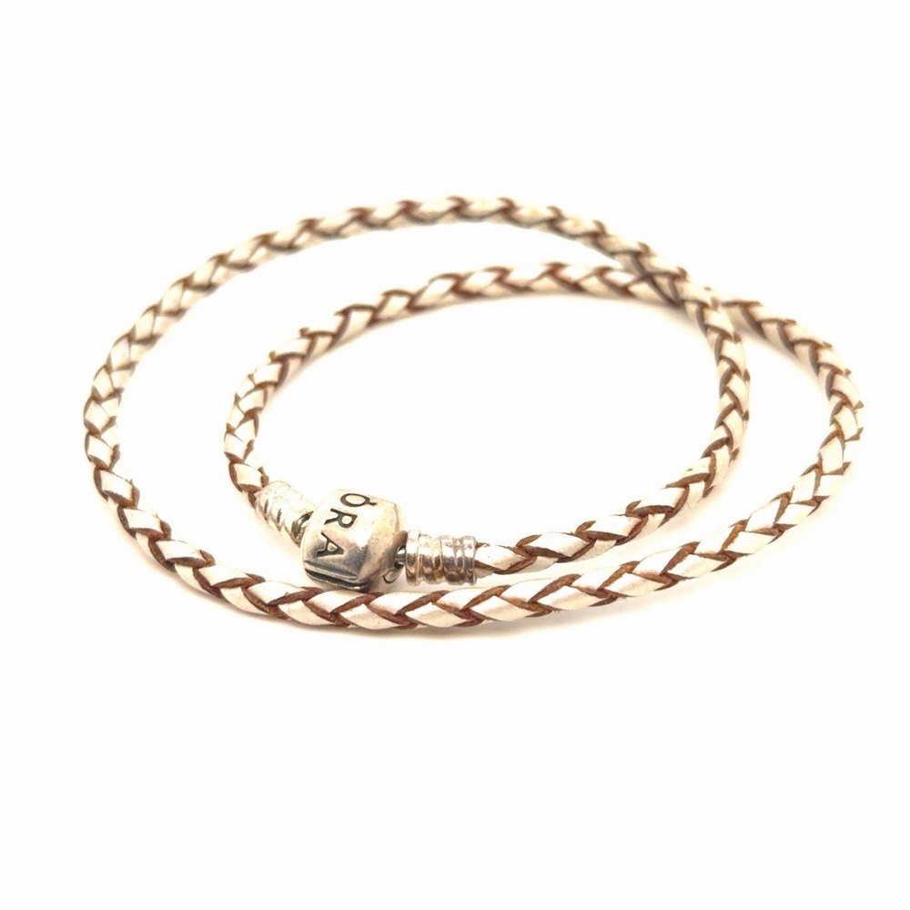 Pandora Brown Square Clasp Bracelet (13.5")